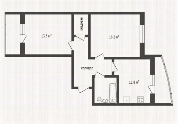 2-к.кв.Солнечный бульвар